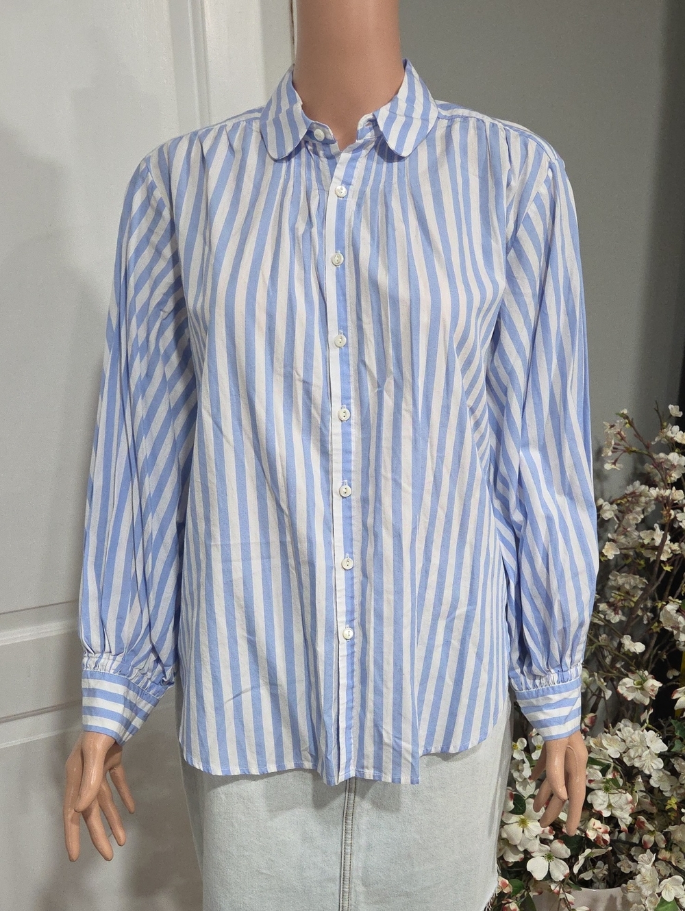 Alex Mill Classic Blue & White Striped Button-Down Shirt